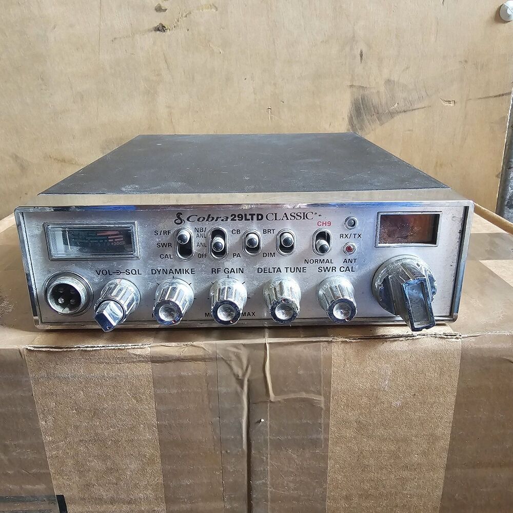 Cobra 29 LTD Classic Mobile CB Radio, 40 Ch, ANL, PA, Silver